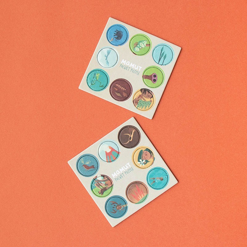 Prehistoric puzzle in pocket format